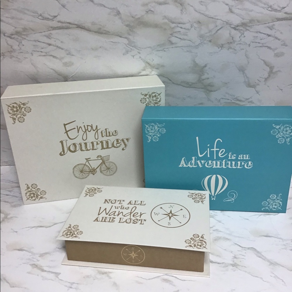 Storage decorative boxes 3pcs